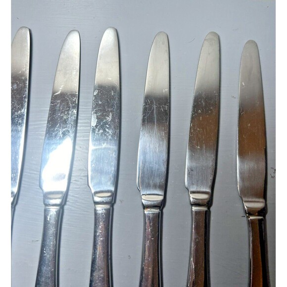 Cambridge Stainless Steel China Flatware Lot of 6 Butter‎ Cutters Heavy - Picture 11 of 16